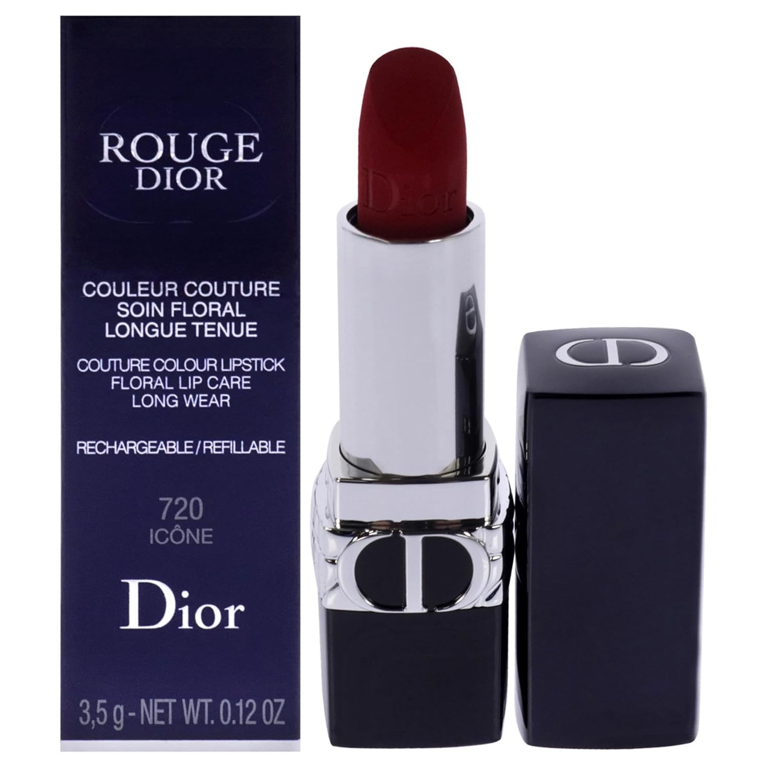 Dior Rouge Velvet Lipstick - 720 Icone by Christian for Women - 0.12 oz Lipstick