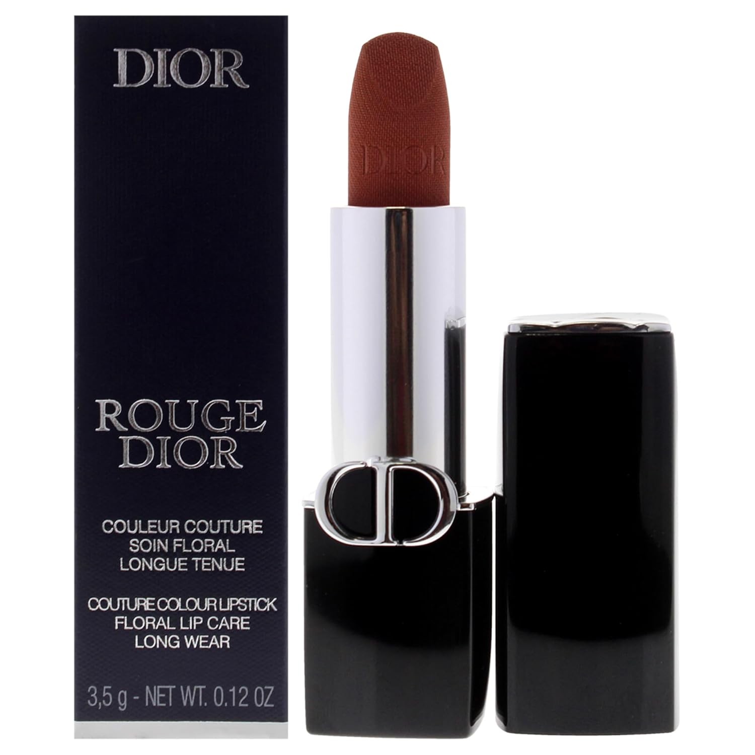Dior Rouge Couture Velvet Lipstick - 200 Nude Touch by Christian for Women - 0.12 oz Lipstick (Refillable)